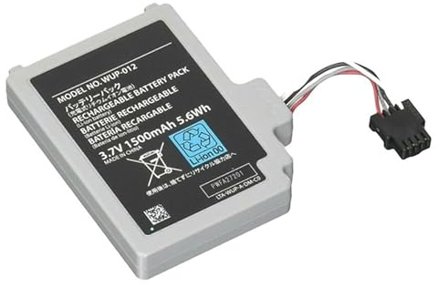 Bateria compatible para Nintendo Wii U WUP-002 WUP-012 1500mAh 3.7V gamepad