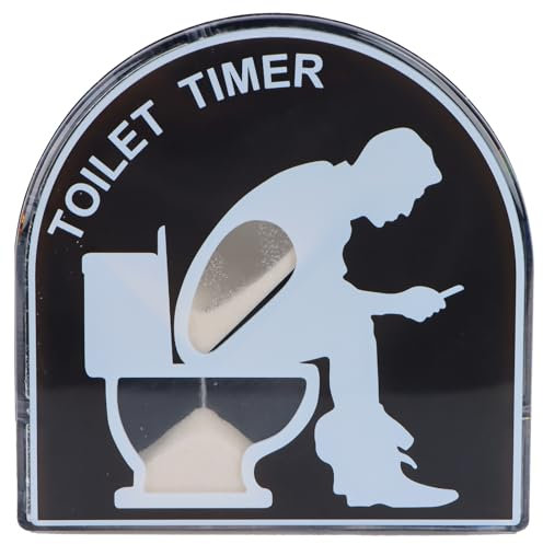 RUNEAY 5 Minuten Toilet Timer - Kreative Sanduhr, Lustige und Praktische Geschenke für Männer, Ehemann, Papa - Geburtstag, Valentinstag, Vatertag