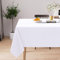 Homaxy Tischdecke Abwaschbar Lotuseffekt Rechteckig 140 x 200 cm Tischtuch Wasserabweisend Tafeldecke Abwischbare aus Polyester Schmutzabweisend Pflegeleicht für Küche Party, Weiß