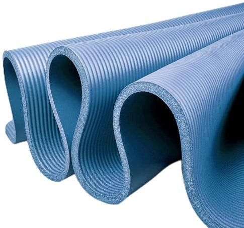 Yogamatte XXL - Gymnastikmatte groß - Fitnessmatte mit Tragegurt - Isomatte ohne Phthalate - SGS Zertifiziert - NBR - Dicke 1-1,5 cm - 7 Größen