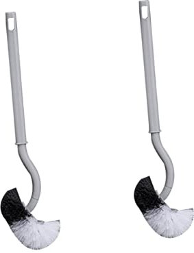 FRCOLOR 6pcs Long Handle Toilet Brush Wall Hanging Design Toilet Cleaning Tool