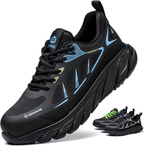Scarpe Antinfortunistiche Uomo Leggere Scarpe da Lavoro Donna Blu 42