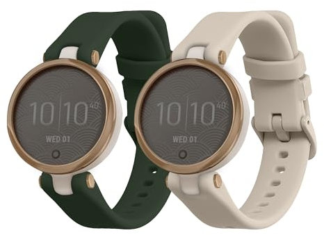 kwmobile 2X Sportarmband kompatibel mit Garmin Lily Sport Armband - Fitnesstracker Band Set aus TPU Silikon