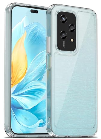 Liisooka Cover per Honor 200 Lite 5G, Custodia in TPU Antiurto Sottile di Livello Militare, Resistente all'ingiallimento, Custodia per Telefono in PC Rigido, Retro Antigraffio, Trasparente