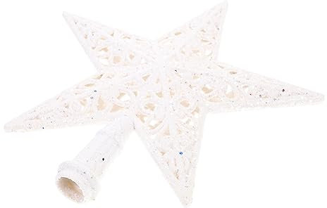 KONTONTY Weihnachtsbaumspitze Stern Hohle Weihnachtsbaumdeko Baumspitze Christbaumschmuck Vintage Wohndeko Sterndekoration Kunststoffmat Einfach Verwenden Hängen