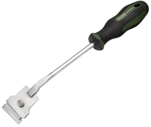 Draper Expert Glass Scraper, SVCM Steel Blade - 23655 - Long Reach Ergonomic Soft Grip Handle