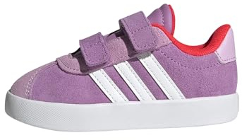adidas Unisex Baby VL Court 3.0 Shoes Infants, Preloved Purple/Cloud White/Lucid Red, 6 UK Child