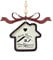 Bfuebur New Home Weihnachtskugeln Holz Kleines Haus Personalisierte Weihnachtsdekorationen mit Grußkarte Neues Zuhause Geschenke für Familie Freunde Paar