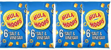 Salt & Vinegar Multipack Crisps (6 x 24g) 4 x 144g,Deliciously crunchy in our classic tasty flavours,Also Try Big Hoops in Bold Flavours... and Puft Hoops for a Light and Crispy Snack.