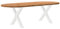 vidaXL Esstisch Hellbraun 240x100x74 cm Massivholz Eiche Oval