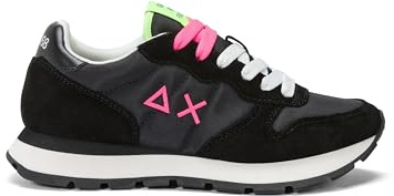 Sun68 Wmns Ally Solid Nylon Scarpe Donna Z35201 1162 Nero Fucsia/38