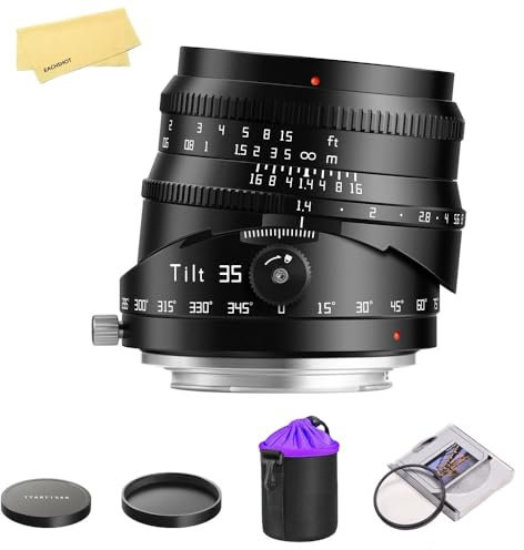 TTArtisan 35mm F1.4 Tilt APS-C Frame F1.4 Large Aperture Manual Focus Lens Compatible with Sony A5000,A6000,A5100,NEX-3,NEX-3R,NEX-5T,NEX-5R,NEX-5N,ZVE-10,FX30