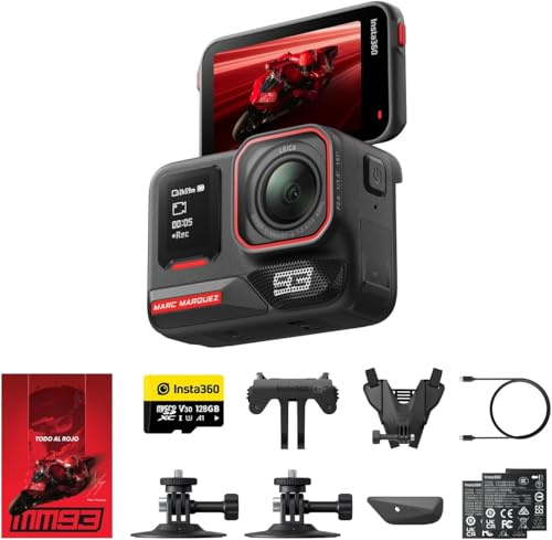 Insta360 Ace Pro 2 MM93 Edition - 8K Action Camera Co-Created with Marc Márquez, Motorcycle Camera, Low Light Excellence, Wind Noise Reduction, Flip Touchscreen & AI Editing