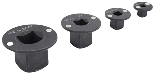 Cryfokt Low Profile Impact Socket Adapter Set, Stackable Insertion Low Profile Impact Socket Adapter Set 1/2in M-3/8in F 3/8in M-1/4in F Robust for Tight Rooms