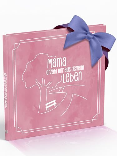 Silberknopf Mama erzähl mal | Erinnerungsbuch zum Ausfüllen | Mama Buch als besonderes Geschenk zum Geburtstag, Weihnachten, Muttertag | Familienbuch als einzigartige Geschenkidee