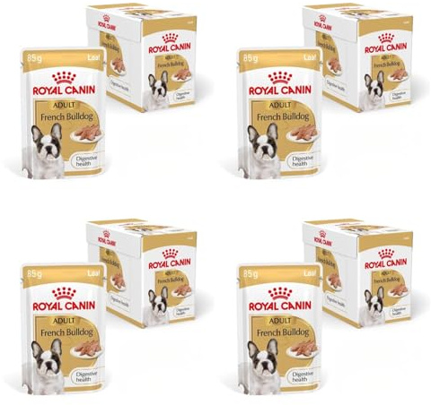 ROYAL CANIN French Bulldog Adult Loaf | 4er Pack | 4 x 12 x 85 g | Alleinfuttermittel für französische Bulldoggen ab 12 Monaten