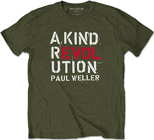 Official Paul Weller - A Kind Revolution - Mens Green T Shirt