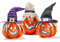 Prextex 3er-Set leuchtende Happy Halloween Laternen, dekorative Kürbisdeko aus Schaumstoff für Halloween und zur Dekoration Ihres verwunschenen Hauses.