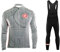 UGLY FROG Herren Radfahren Winter Thermal Fleece Radtrikot mit Trägerhosen Anzug Sets Mountainbike-Trikot Polster Radhose Suit