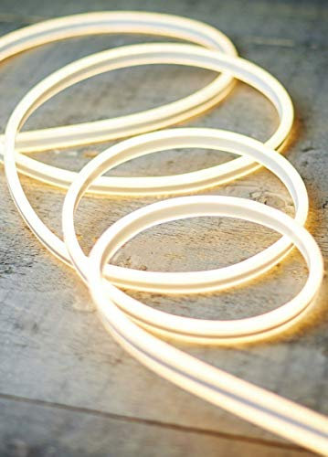 Coen Bakker LED Flexibler Neon Flex Lichtschlauch Licht Schlauch Warmweiß IP44 Außen/Innen, Länge:5 m