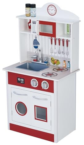 Teamson Kids - Pastel Little Chef Juego de Madera de Cocina para niños pequeños (1 Pieza) TD-12385R