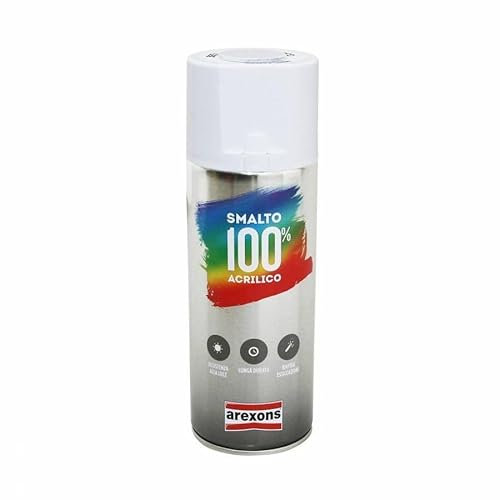 Arexons Bombe de Peinture Acrylique 100 Blanc Mat Spray 400 ML (3651)