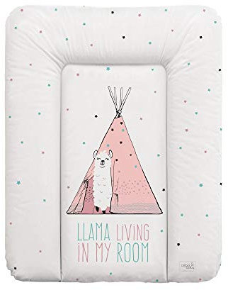 Ceba Baby® Wickelauflage - weiche Wickelunterlage - Baby Wickeltischauflage - 50x70 cm - Abwaschbar - OEKO-TEX® Standard 100 - Made in EU - Lama - 50 x 70 cm