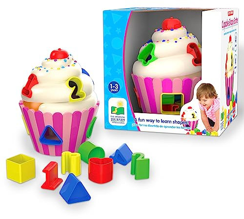 The Learning Journey U481080 Cupcake Shape Sorter, Multo, One Size, Pink, Green