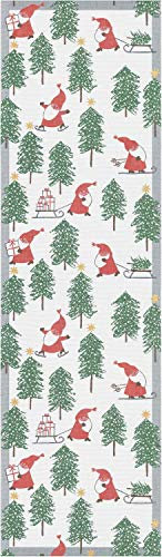 Ekelund Tomtesprung Tischläufer (Öko-Tex) 35x120 cm grün, rot, weiß, gelb