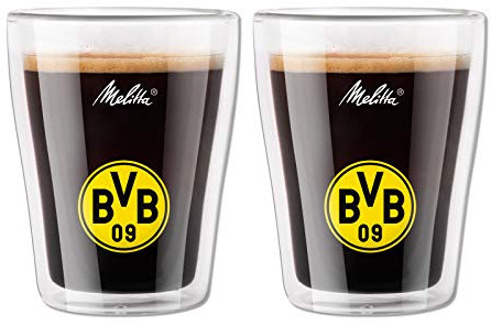 BVB-Kaffee-Gläser doppelwandig (2er-Set) (Melitta) one size