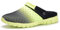 Zuecos Hombres Mujeres Unisex Zapatillas de Playa Sandalias Piscina Vernano Zapatos de Jardín Respirable Malla Casual Pantuflas - Negro Verde, 42 EU