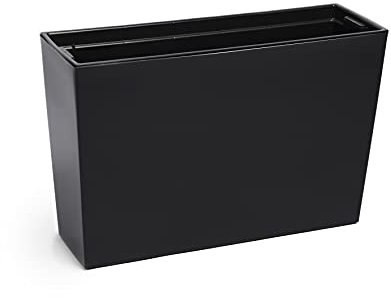 Gordanluk, Tall Flowerpot with removable liner, Case High Flowerpot, large indoor plant pot, large plant pots outdoor, Trough Planter, Shiny (Black)