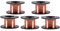 5 Rotoli Filo di Rame Smaltato, 0,1mm Diametro del Filo Avvolgimento Magnetico Bobina, Lunghezza 15m per Realizzare Elettro Modello di Motore a Magnete Filo di Metallo