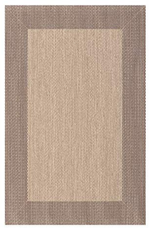 Estores Basic Alfombra Vinilica Salon Premium Alfombras de habitación Comedor baño Cocina Lavable Antideslizante y Resistente para Interior y Exterior Beige 160x230 cm