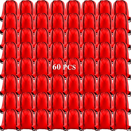 KUUQA 12 Pcs Drawstring Backpack Bags Sport Gym Sack Cinch Bags Bulk for School Traveling and Storage