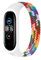 Kompatibles Armband für Xiaomi Mi Band 7 6 5 4 3, Nylon Braided Stretch Solo Loop Armbänder Uhr, Sport Ersatz Gurt mit Xiaomi Band Miband 7 5 6 4 3, Regenbogen, S