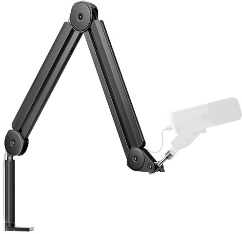 InnoGear Mikrofonständer mit Galgenarm, Kabelmanagement für Blue Yeti FIFINE AM8 K669B HyperX QuadCast S SoloCast AT2020 Shure SM7B MV7 und andere Mikrofone
