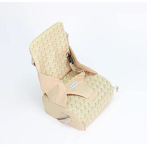 PLASTIMYR - Trona Portátil para Bebé ARROW | Respaldo Acolchado | Arnés de Seguridad Adaptable | Fácil de Limpiar | Para Bebés de 6 a 36 Meses, Beige, Plástico, Dimensiones 29 x 44 x 26 cm