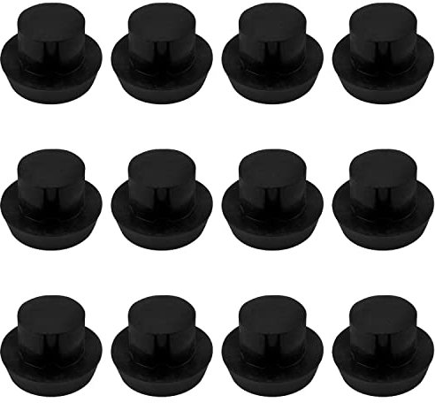 Lovelysp - Tapones de goma para taco de billar americano (12 unidades)
