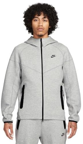 Nike Tech Fleece Fullzip Windrunner Giacca da Uomo Dk Grey Heather/Black XL