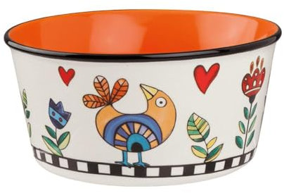 Egan Bowl Collezione Cocoricò. Oggetto Realizzato in Porcellana di Colore Arancione. La referenza è 228016.
