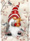NAIMOER Gnome Diamond Painting Kits für Erwachsene Kinder, 5D Diamant Painting Kaninchen Bilder Erwachsene, Diamond Painting Wald Bilder Kinder Cross Stickerei Malerei Set für Home Dekor 30x40cm