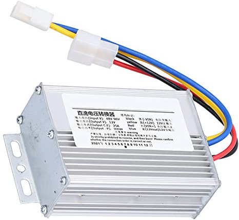 Convertidor de tensión CC 48V‑96V a 12V, 300W 25A Buck Converter Transformador de Fuente de Alimentación