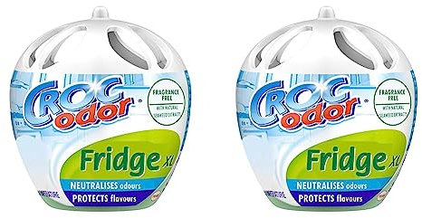 Croc'Odor Fridge Deodoriser X-Large Unscented, 140 g (Pack of 2)