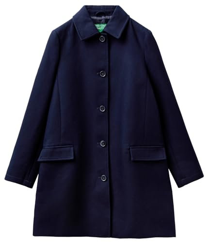 United Colors of Benetton plumeau 2jzadn053 Manteau, Bleu Nuit 016, 36 Femme