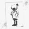 LaserCad Schablonen BANKSY Streetart (B077, Space Girl and Bird, DIN A5) Stencil für Graffiti, Airbrush, Kunst, Deko, zum Malen