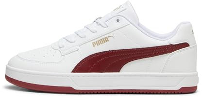 PUMA Unisex Adults CAVEN 2.0 Sneaker, PUMA White-Intense Red-PUMA Gold, 43 EU