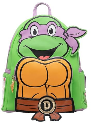 Loungefly Nickelodeon Damen Rucksack TMNT Donatello Cosplay, Mehrfarbig, Einheitsgröße, Tmntbk0006