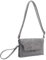 Liz Soto Kate Kleine Clutch-Geldbörsen für Frauen – Veganes Leder Crossbody Umhängetasche oder Handtasche mit verstellbaren Trägern, GRAU