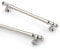 9BUILD 10 Pack 160mm Brushed Satin Nickel Kitchen Cabinet Handles - Drawer and Cupboard Door Handles - Zinc Alloy Wardrobe Handles UK0036